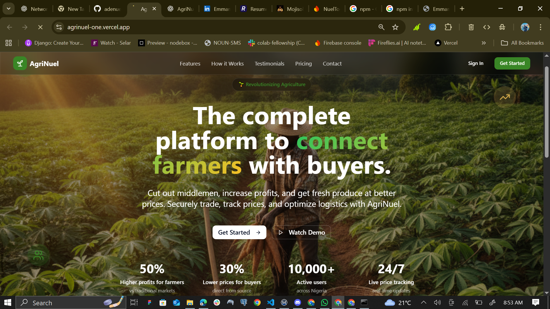 AgriNuel - Agricultural Marketplace