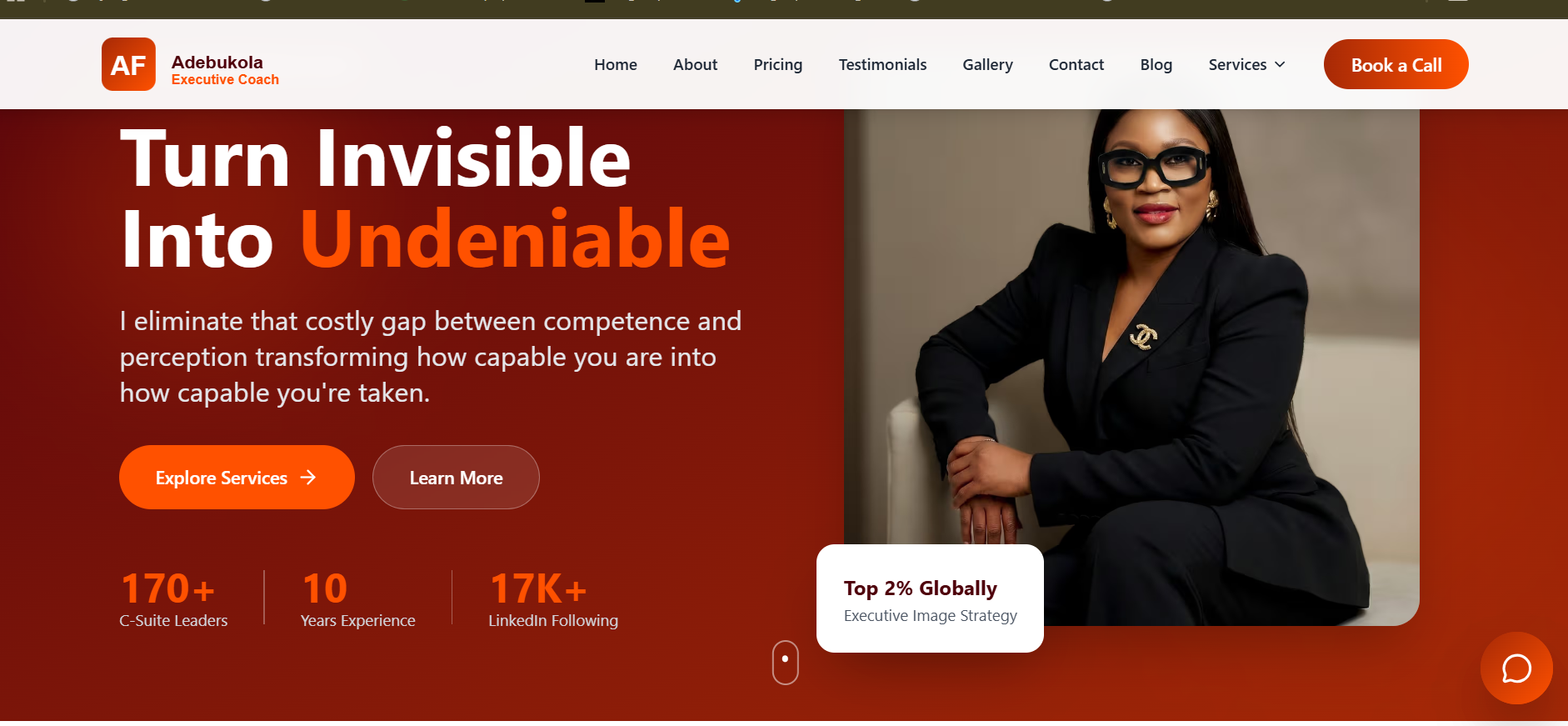 Adebukola Folarin website banner