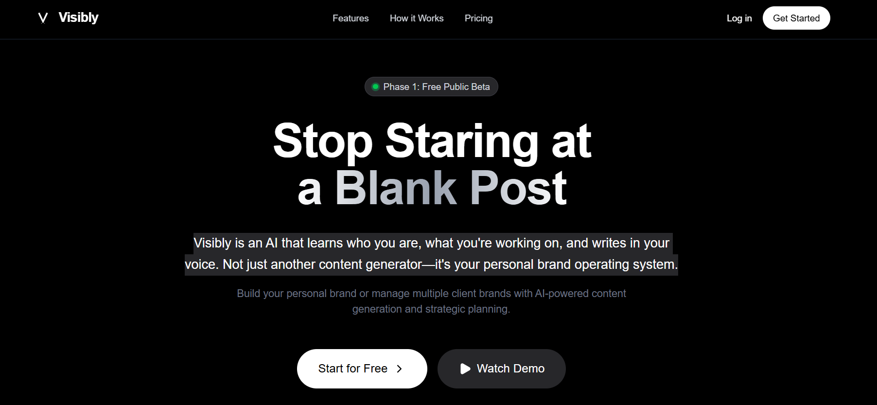Visibly — Personal Brand Operating System